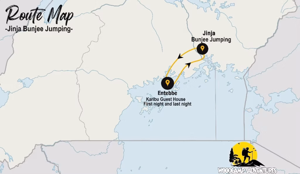 jinja bungee jumping routemap