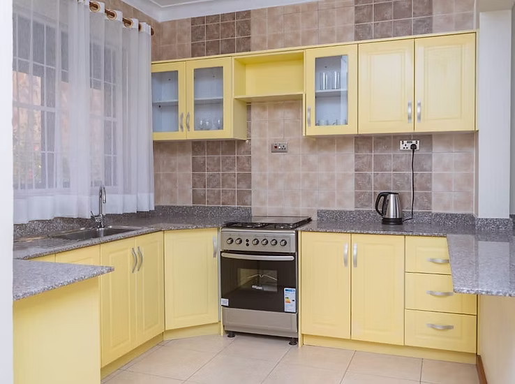 furnished apartment kitchen